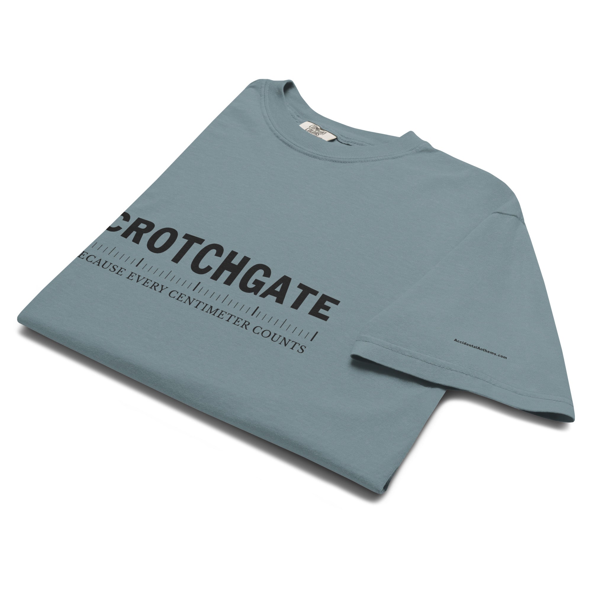 Because Every Centimeter Counts Comfort Colors Premium Unisex T-Shirt — Ice Blue Edition