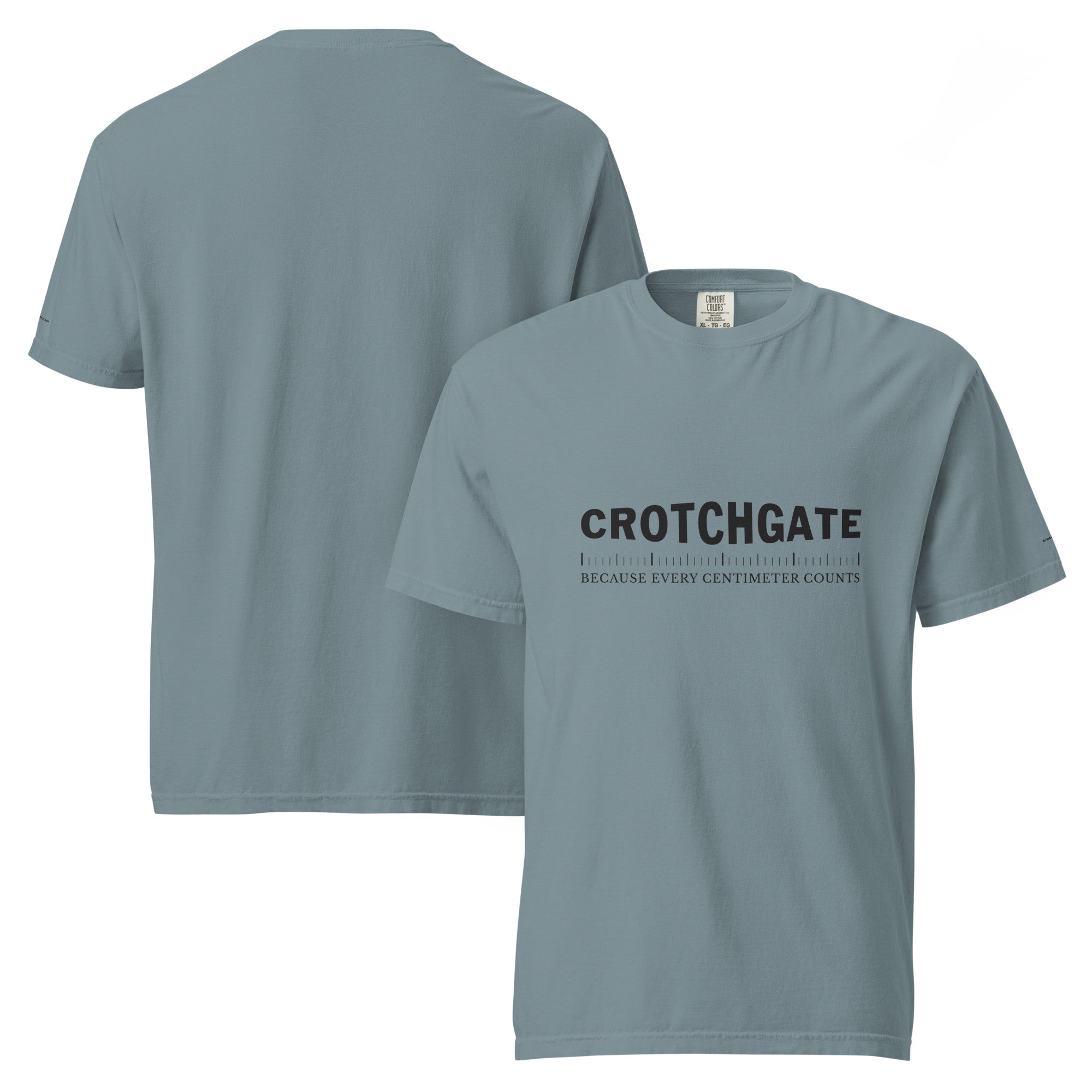 Because Every Centimeter Counts Comfort Colors Premium Unisex T-Shirt — Ice Blue Edition