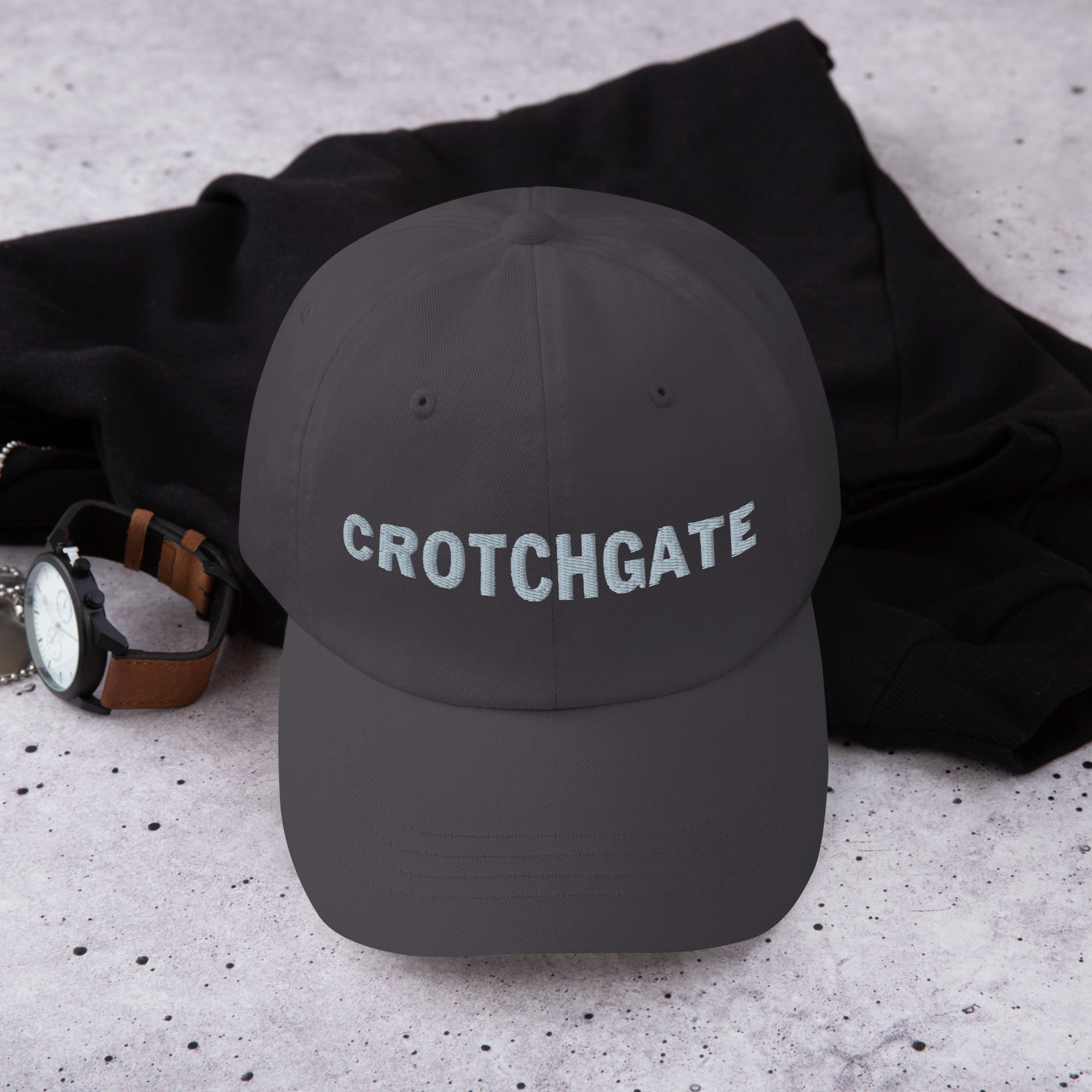 CROTCHGATE Dad Cap — Embroidered Edition