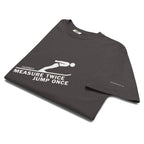 Measure Twice Jump Once — Premium Tee in Charcoal