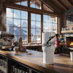 Measure Twice Jump Once — Travel Mug in White