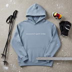 Measured Again Today — Premium Hoodie in Blue Jeans