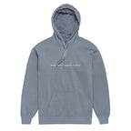 Measured Again Today — Premium Hoodie in Blue Jeans