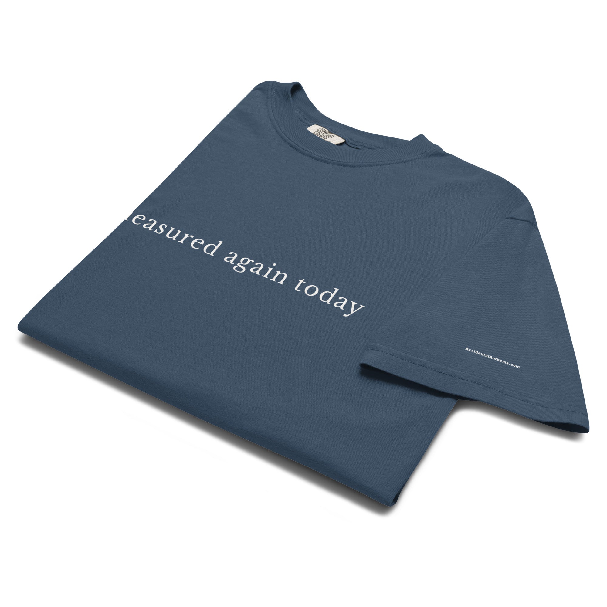 Measured Again Today — Premium Tee in Midnight