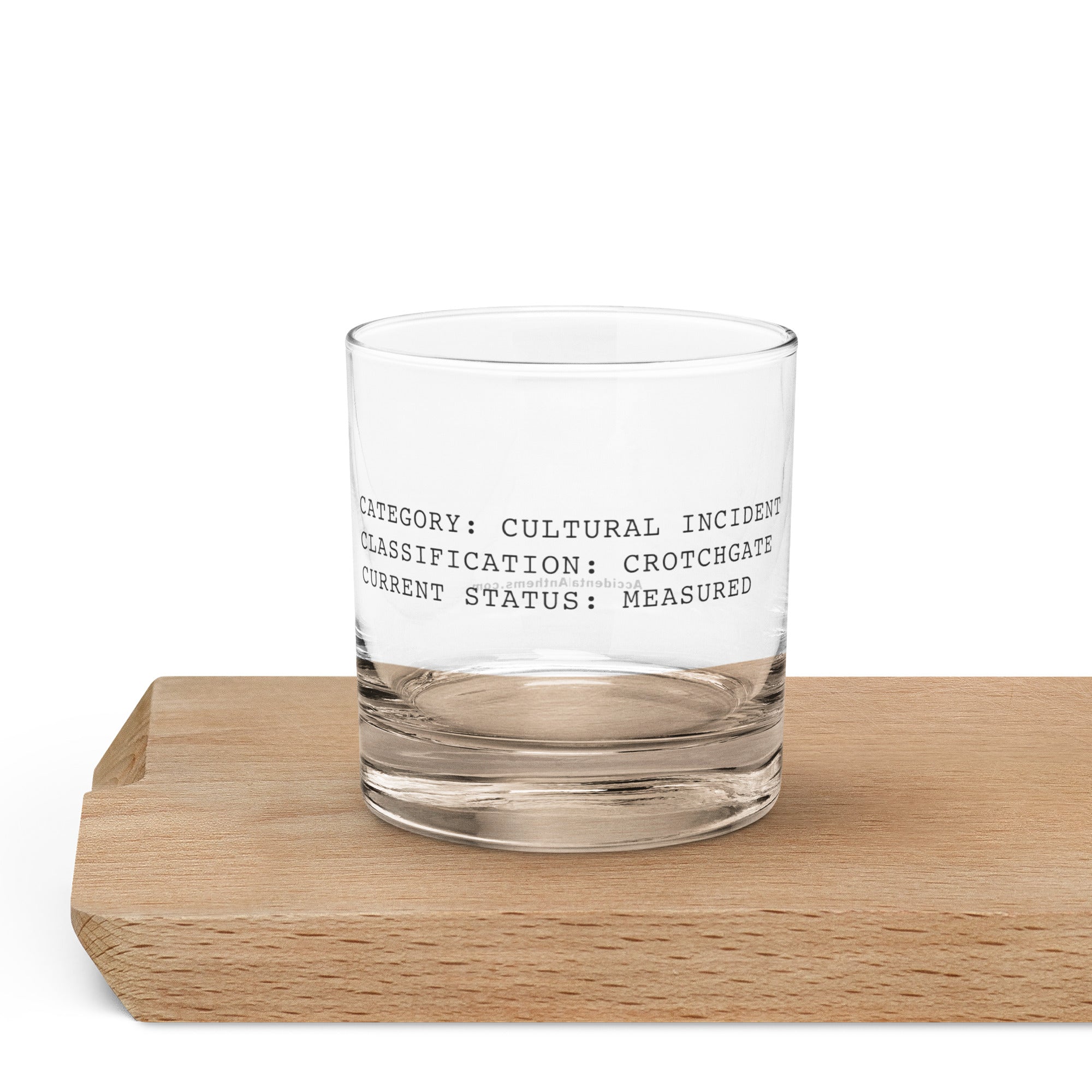 Classification: Crotchgate 10.5 oz Lowball Glass