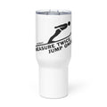 Measure Twice Jump Once — Travel Mug in White