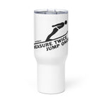 Measure Twice Jump Once — Travel Mug in White
