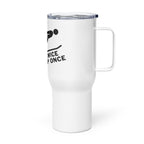 Measure Twice Jump Once — Travel Mug in White