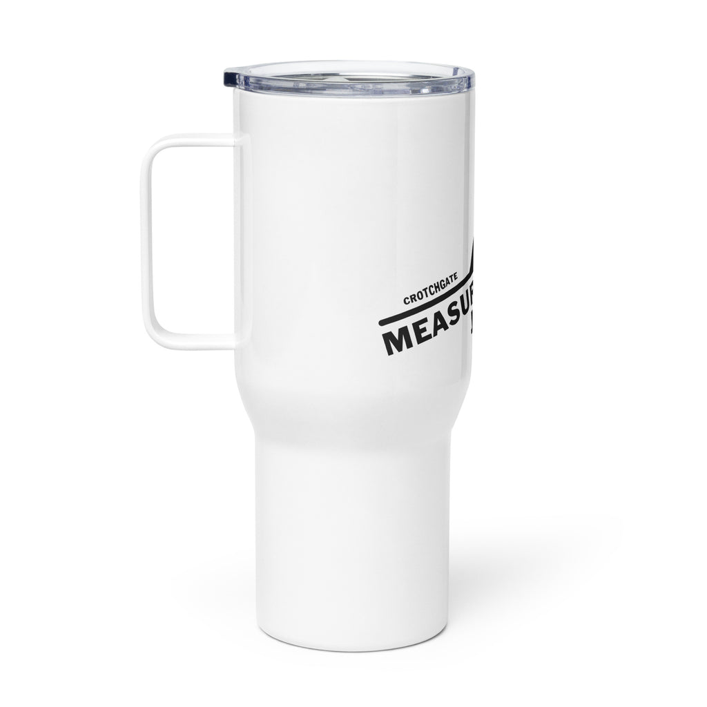 Measure Twice Jump Once — Travel Mug in White