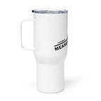 Measure Twice Jump Once — Travel Mug in White