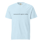 Measured Again Today — Premium Comfort Colors Unisex Tee in Chambray