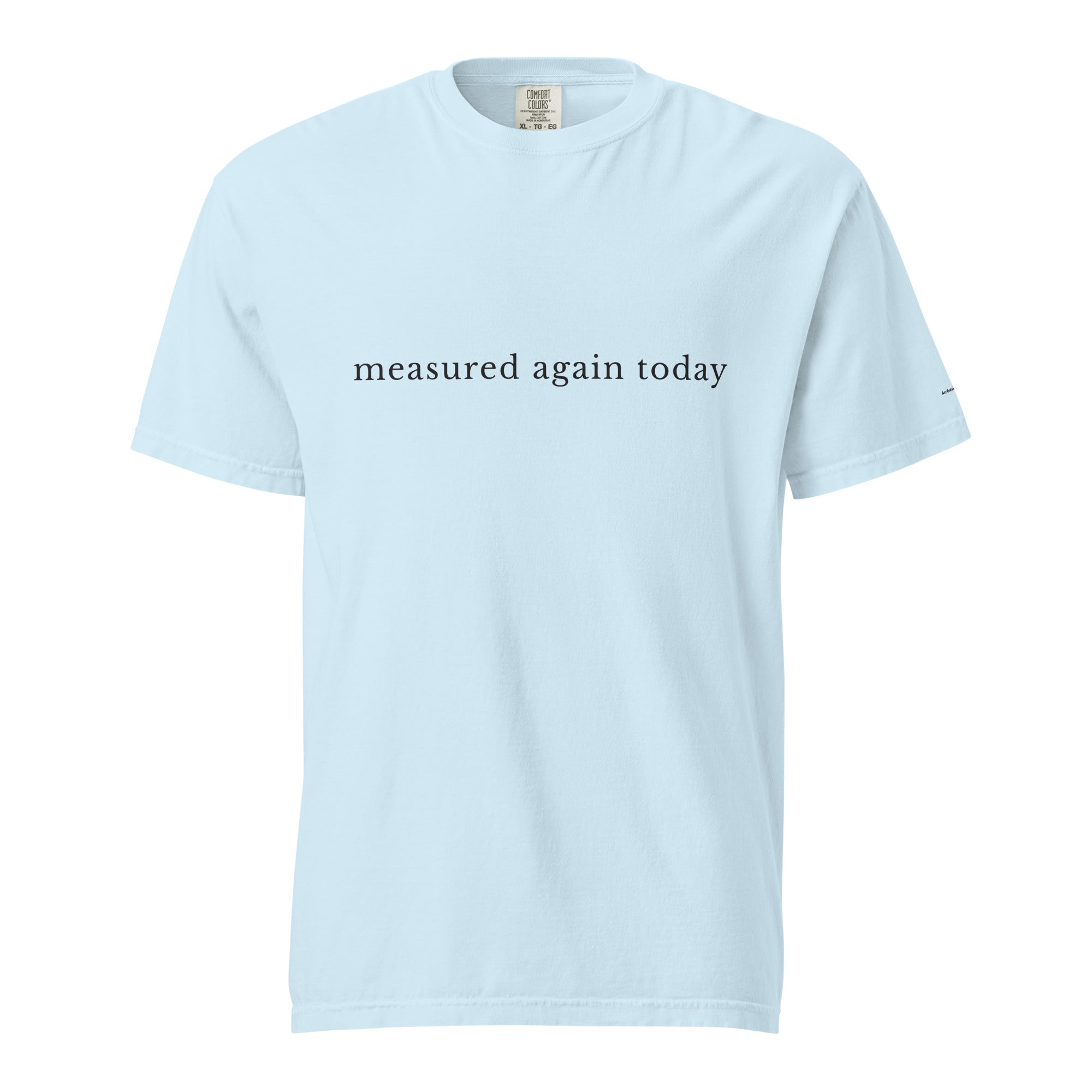Measured Again Today — Premium Comfort Colors Unisex Tee in Chambray