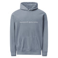Measured Again Today — Premium Hoodie in Blue Jeans