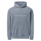 Measured Again Today — Premium Hoodie in Blue Jeans
