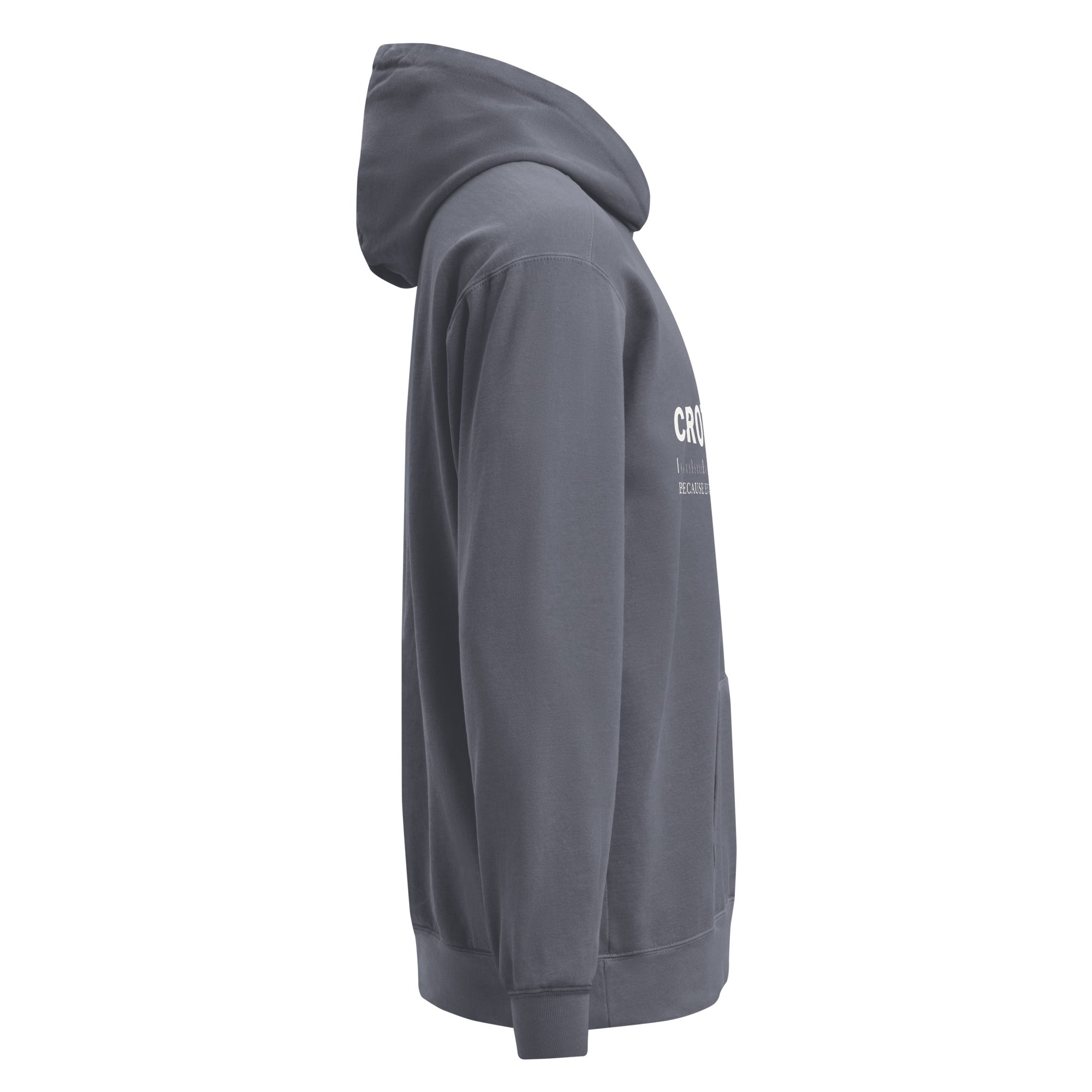 Because Every Centimeter Counts — Premium Comfort Colors Hoodie in Denim Blue