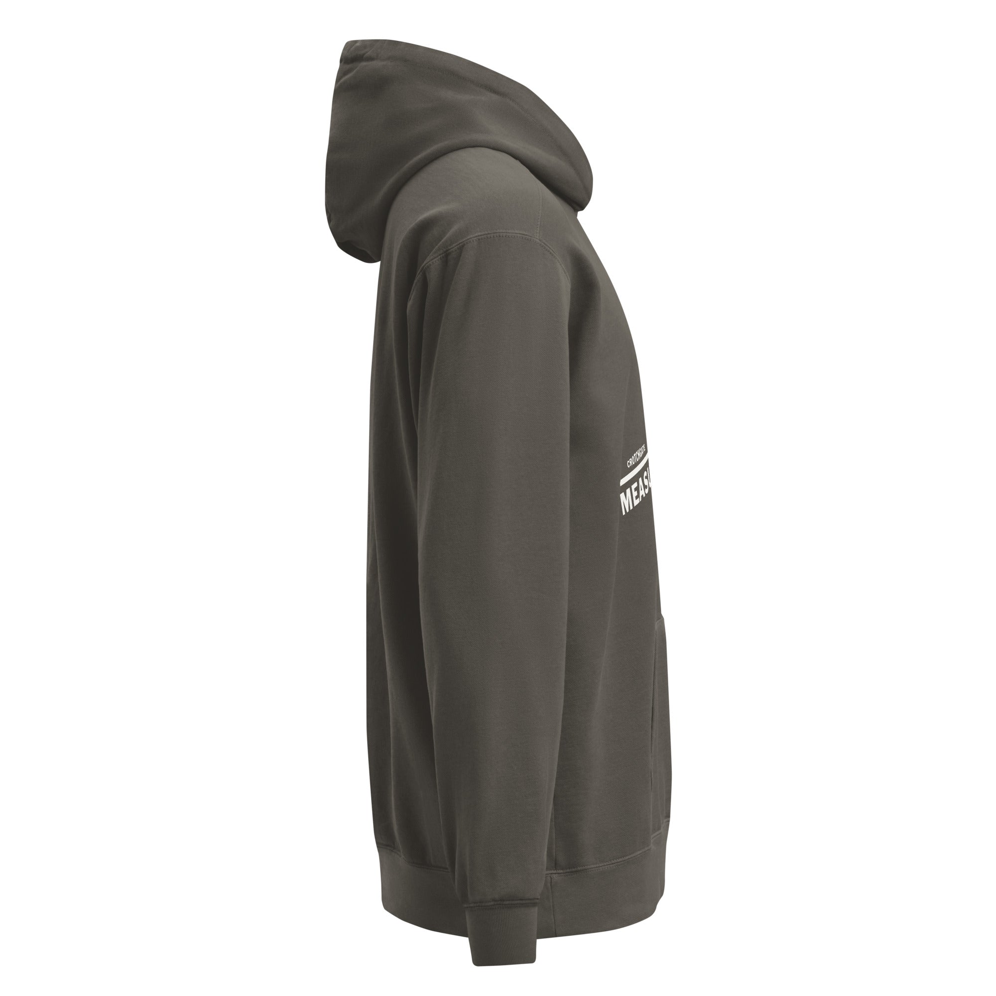 Measure Twice Jump Once —Premium Hoodie in Pepper